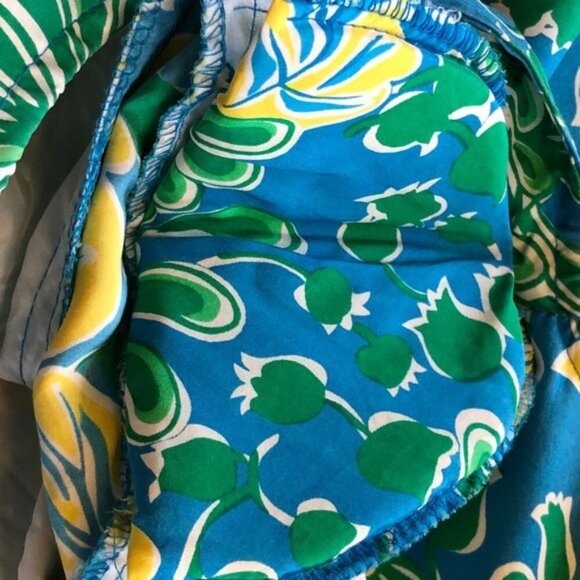 LILLY PULITZER Silk Wide Leg Romper Small 8-10 Vintage Botanical Print - Picture 14 of 17